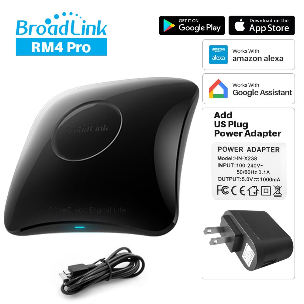 Broadlink  rm4 pro  rm4c mini universel intelligent fjernbetjening smart home automation kompatibel alexa google home: Valgmulighed 8