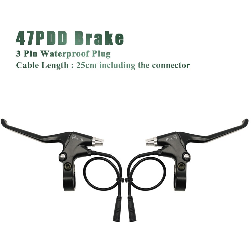 WUXING 115PDD 47PDD Ebike Brake Five Star Brake Lever Cut Off Power Electric Bicycle E-scooter Bicycle MTB Road Ebike Park Brake: 47PDD WP 3 pin