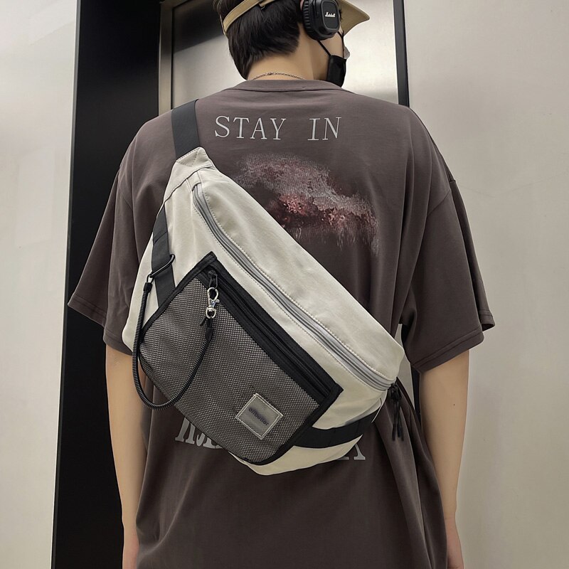 Brand Paar Messenger Bag Eenvoudige Taille Zak Japanse Borst Zak Ins Schoudertas Vrouwen Schoudertas