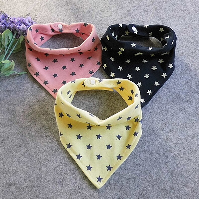 Baby Bibs Cartoon Saliva Towel Baby Care Stars Printing Children Triangle Fashoin Bib Child Cleaning Products