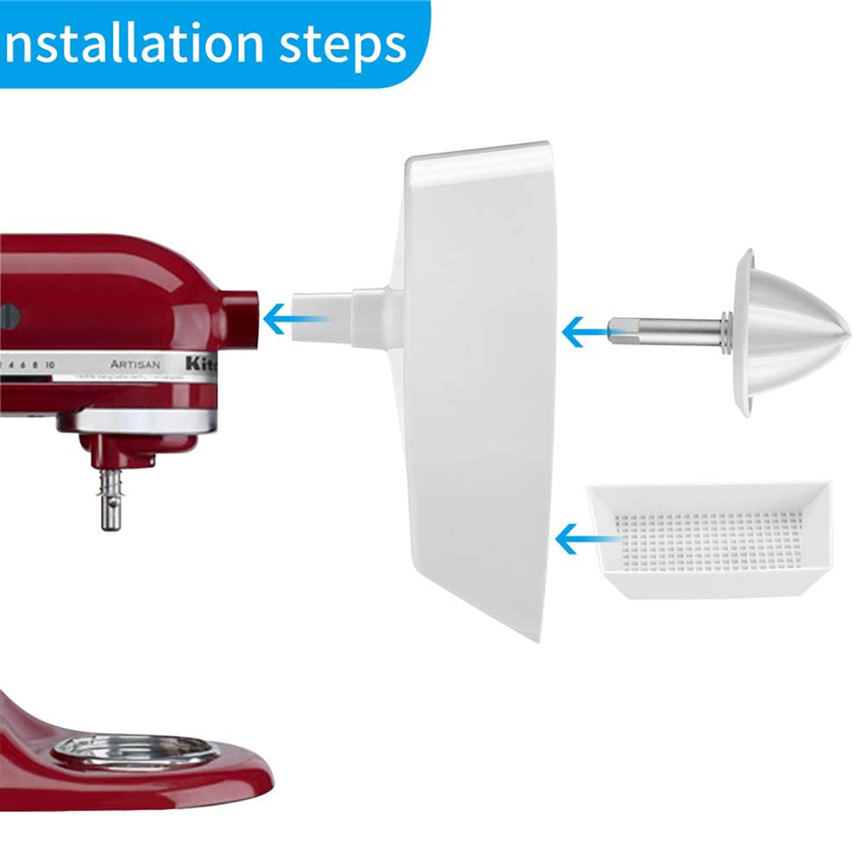Accesorio para exprimidor de cítricos Compatible con KitchenAid, batidora de pie, accesorios para máquina de cocina, exprimidor, 1 juego