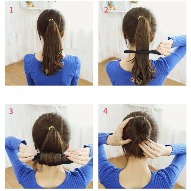 2/4 Uds. Horquillas mágicas para el cabello para mujer, horquillas para moño, cabeza de moño, Clip de goma, accesorios para el cabello para mujer, herramientas para trenzado de cabello