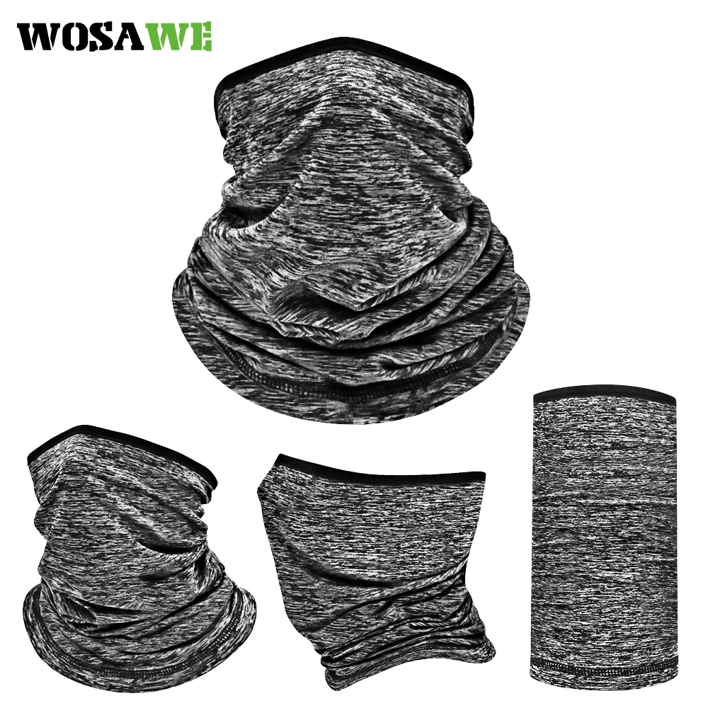 Wosawe Mannen Winter Thermische Fleece Bandana Buff Hals Warm Gaiter Sport Gezicht Oor Cover Half Masker Snowboard Ski Wandelen Fietsen sjaal