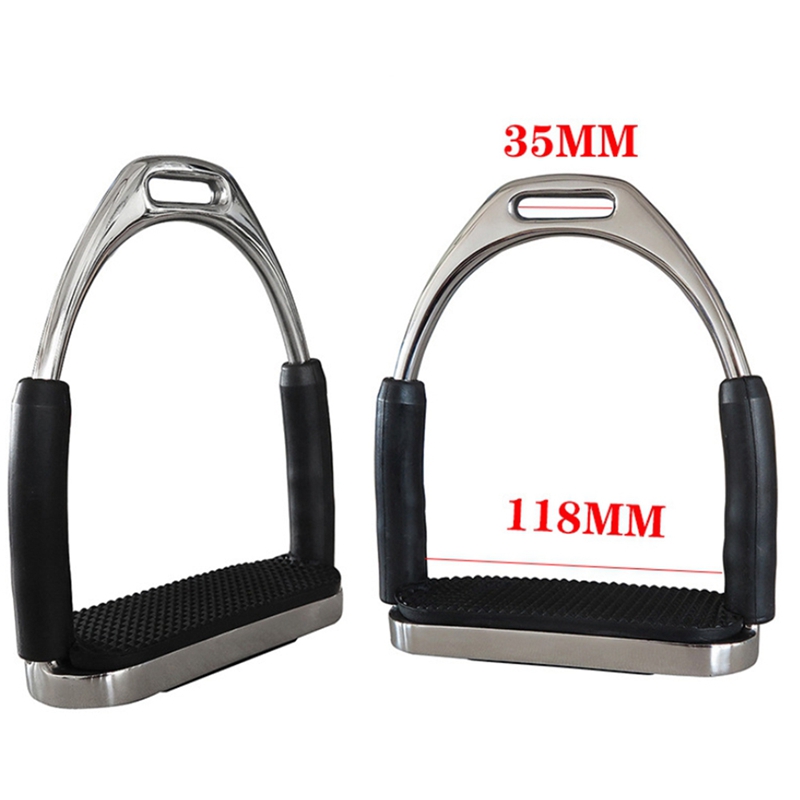 2PCS Children Adults Durable Horse Riding Saddle For Horse Rider Lightweight Wide Track Anti Slip Equestrian