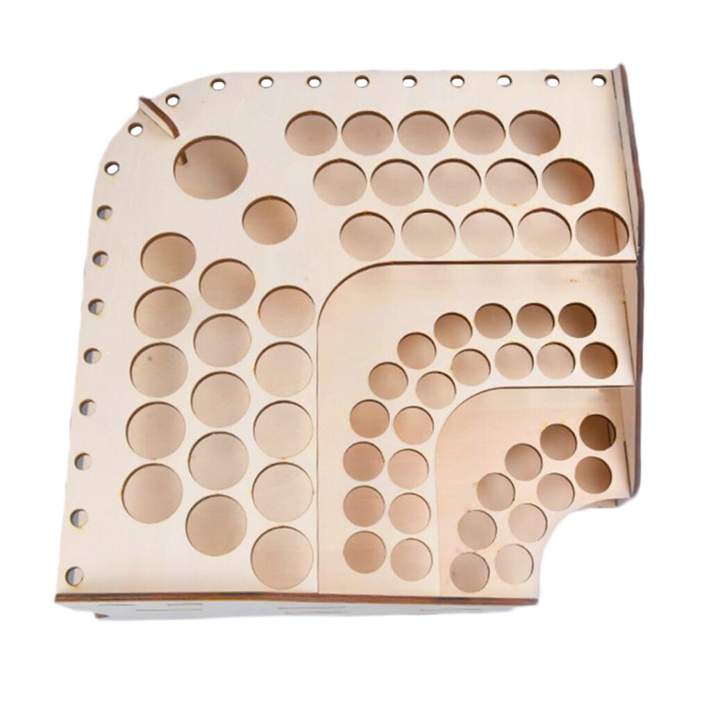 Multi Layer Wood Model Paint Rack Modular Tidy Organizer Bottle Holder #125