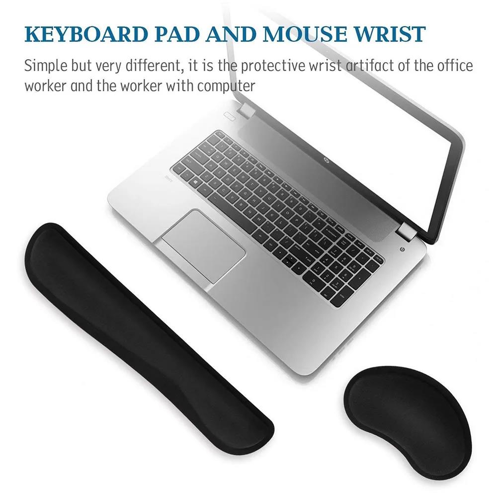 Muismat Ergonomisch toetsenbord Muis Polssteun Kantoor Typen Bescherming Relax Pols Traagschuim Muismat Computer Laptop Bureaumat