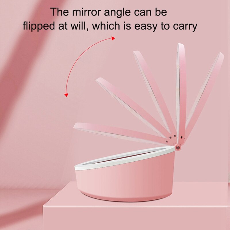 Rechargeable Makeup Box Fill Light Mirror LED Makeup Mirror Desktop Fill Light Dressing Mirror