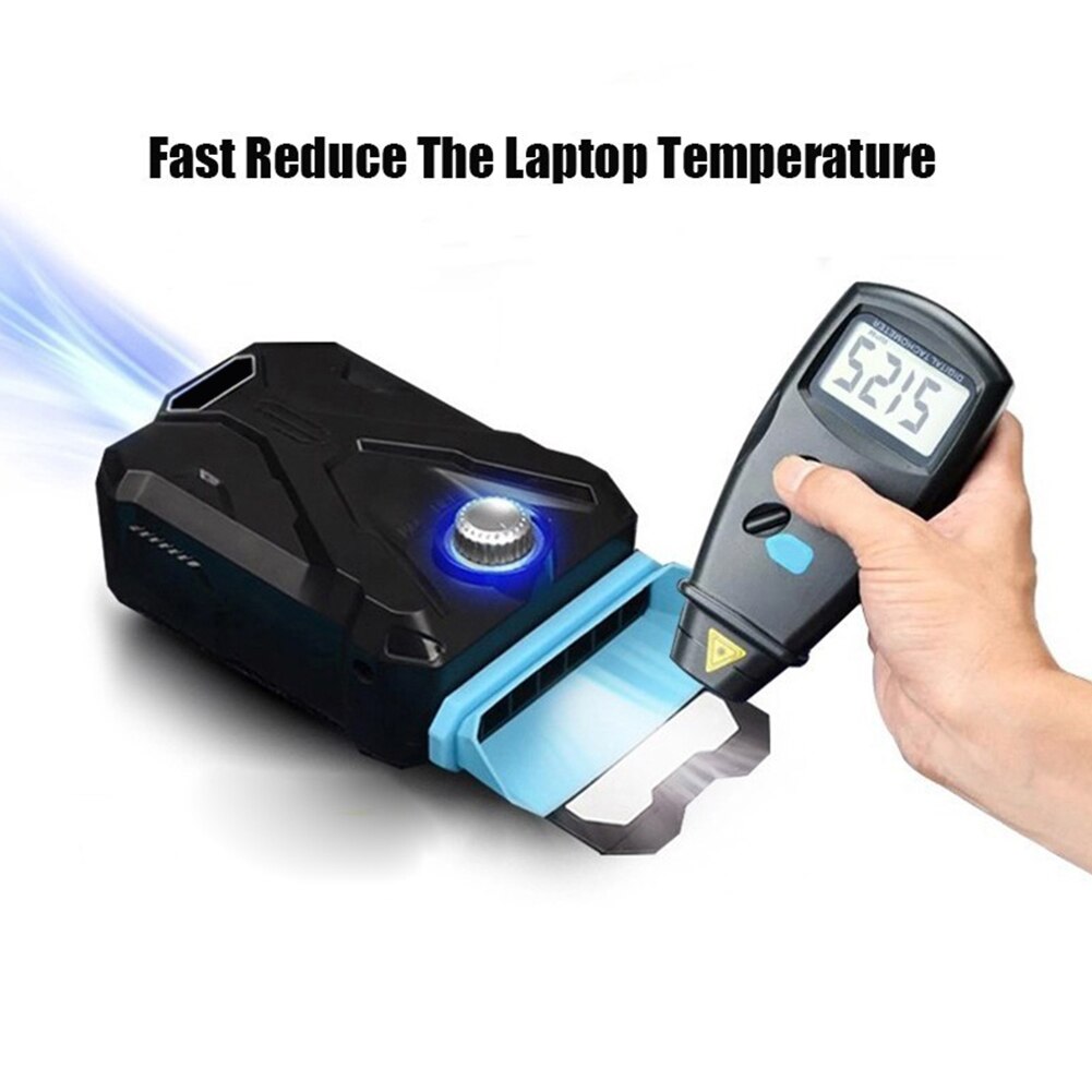 Portable Laptop Cooler USB Side Air Extracting Cooling Fan LED Radiator for Notebook Laptop Cooler Cooling Pad