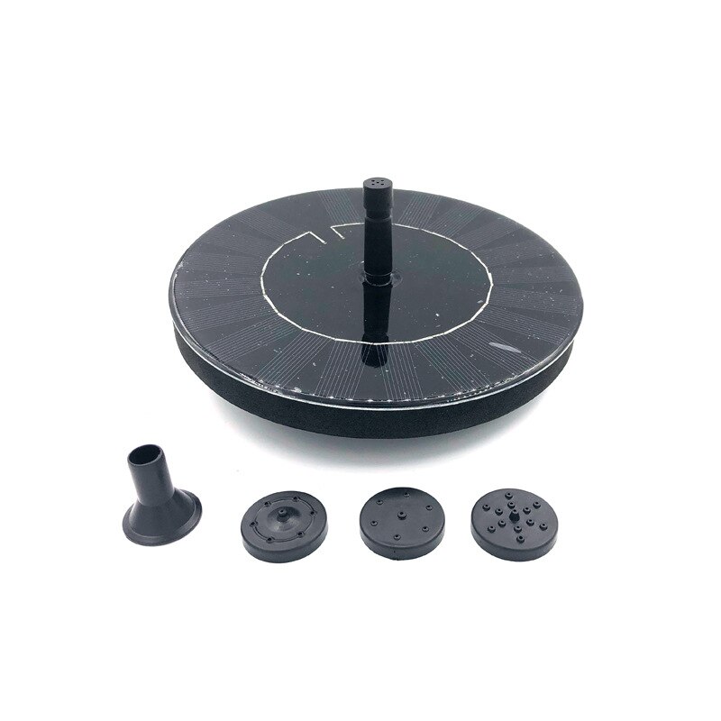 Solar Fontein Zonne-energie Vogelbad Fontein Met Ingebouwde Batterij Vrijstaande Water Drijvende Pomp Voor Tuin Zwembad Outdoor: Default Title