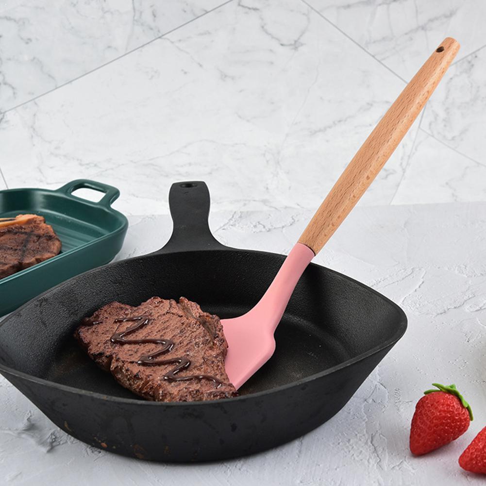 Silicone Kitchenware Cooking Utensils Set Heat Resistant Kitchen Utensils Stick Set Cooking Non Kitchen Kitchenware Tools S H1G5
