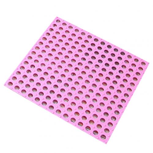 Non-slip Bath Mats PVC Anti-skid Bath Mat Soft Bathroom Massage Mat Suction Cup Shower Mat Carpet Home Floor Pad 30x30cm: Pink