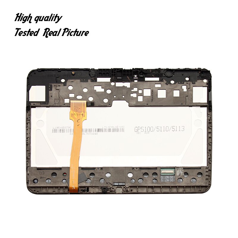 Pantalla LCD completa, Panel táctil digitalizador, montaje + marco para Samsung Galaxy Tab 3 GT-P5210 P5210 P5200 LCD