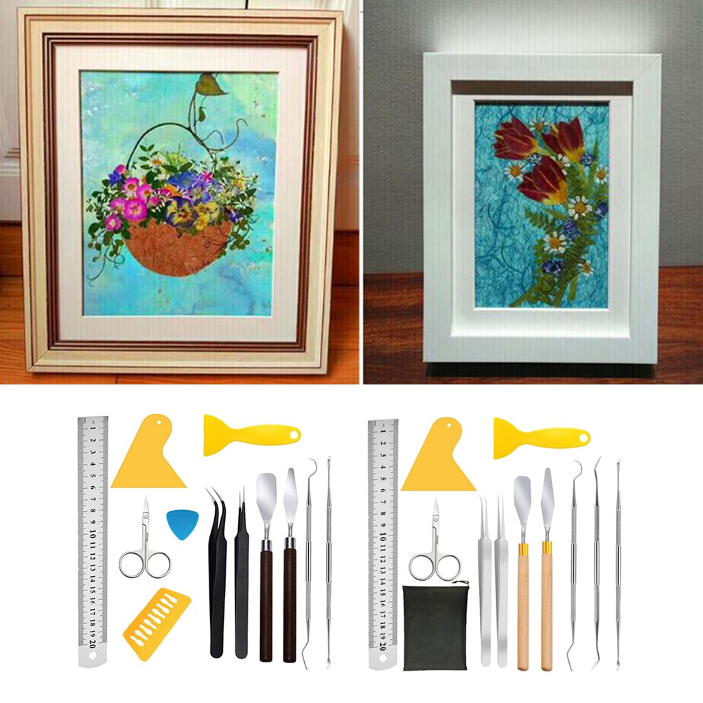 12Pieces Craft Vinyl Weeding Tools Set, Basic Vinyl Tool Kit for Weeding Vinyl, Silhouettes, Cameos, Lettering Scrapbooking