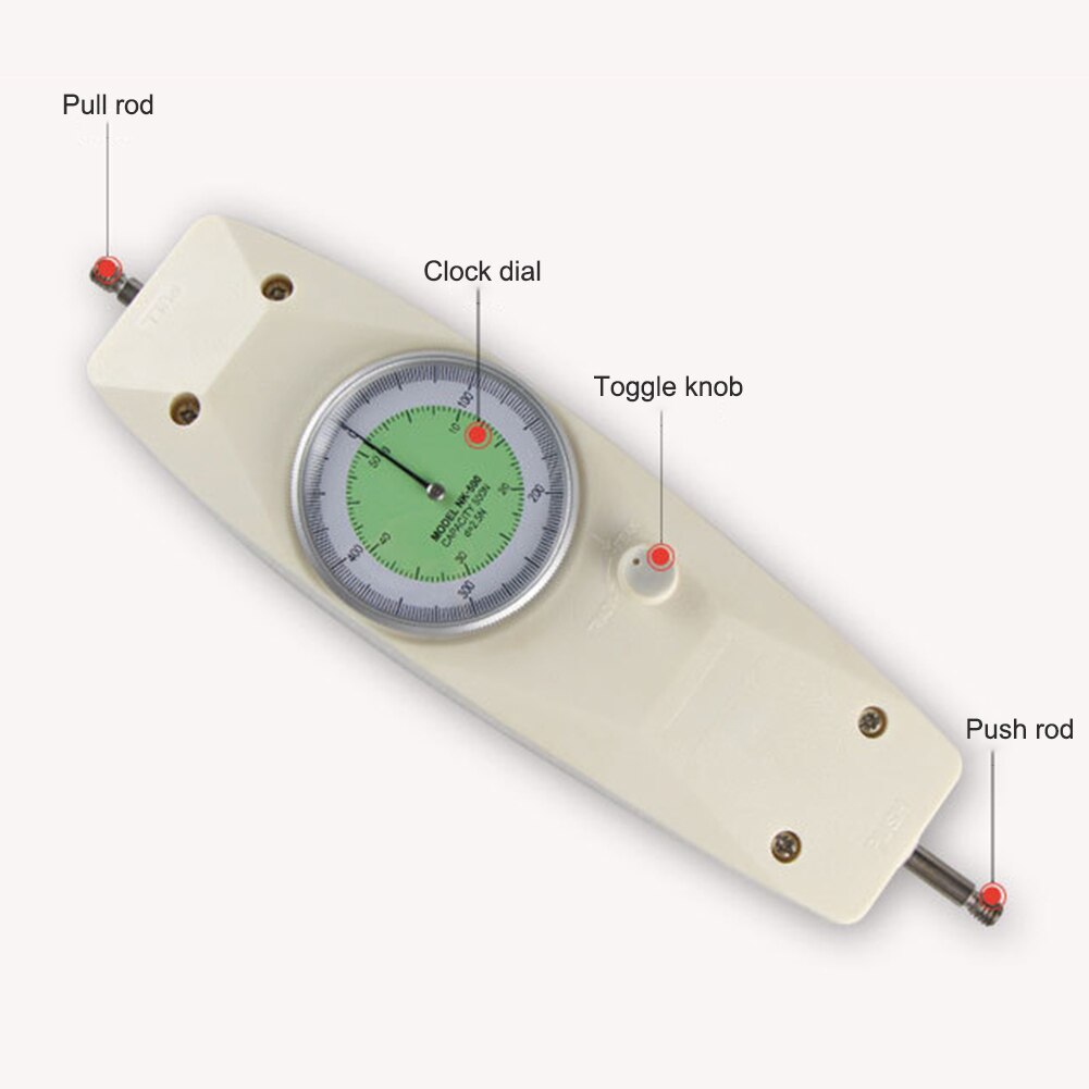 Force Gauge Mechanical Analog Push Pull Gauge Thrust Pressure Meter Test Tool JDH99