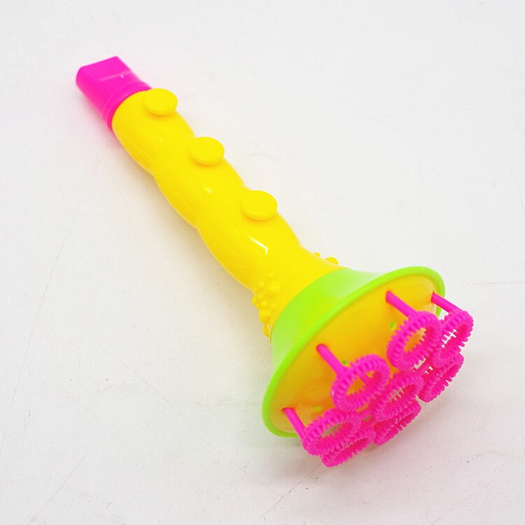 1pcs 15cm Multi Music style Soap Bubble Concentrate stick no liquild Sax Tuba horn kid Gazillion bubbles bar blowing bubble d10