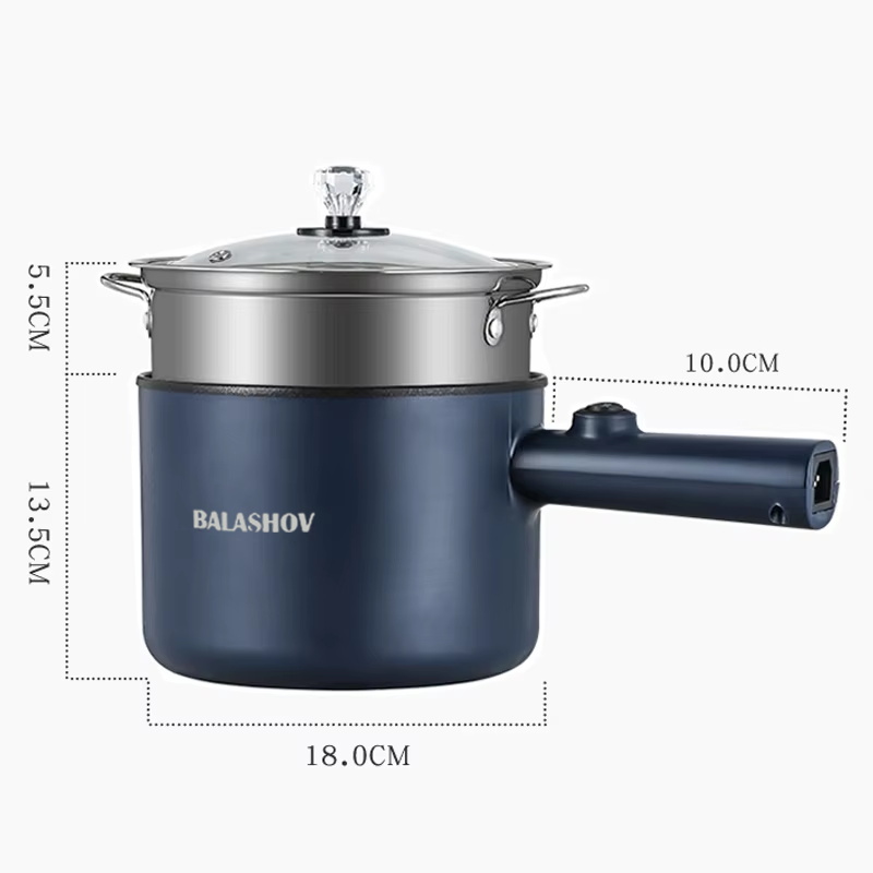 Mini Electric Cooker Multi-Function All-In-One Pot Single Double Layer Household Noodle Cooker Non-Stick Pot Kitchen Tool