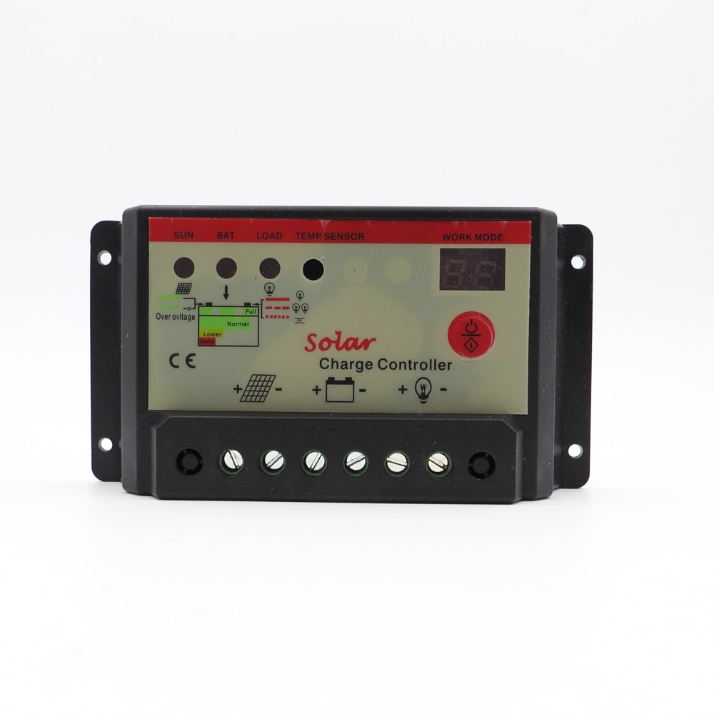 10A 20A 30A 12V 24V Solar Cell panels Battery Charge Controller Timer for LED street lighting PWM battery charger Regulators