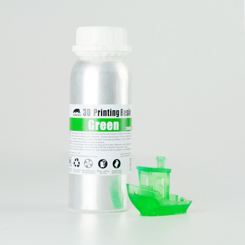 Wanhao 405 Nm Uv Hars Voor Dlp/Sla 3D Printer, 3D Printer Hars 250Ml/Fles: Green