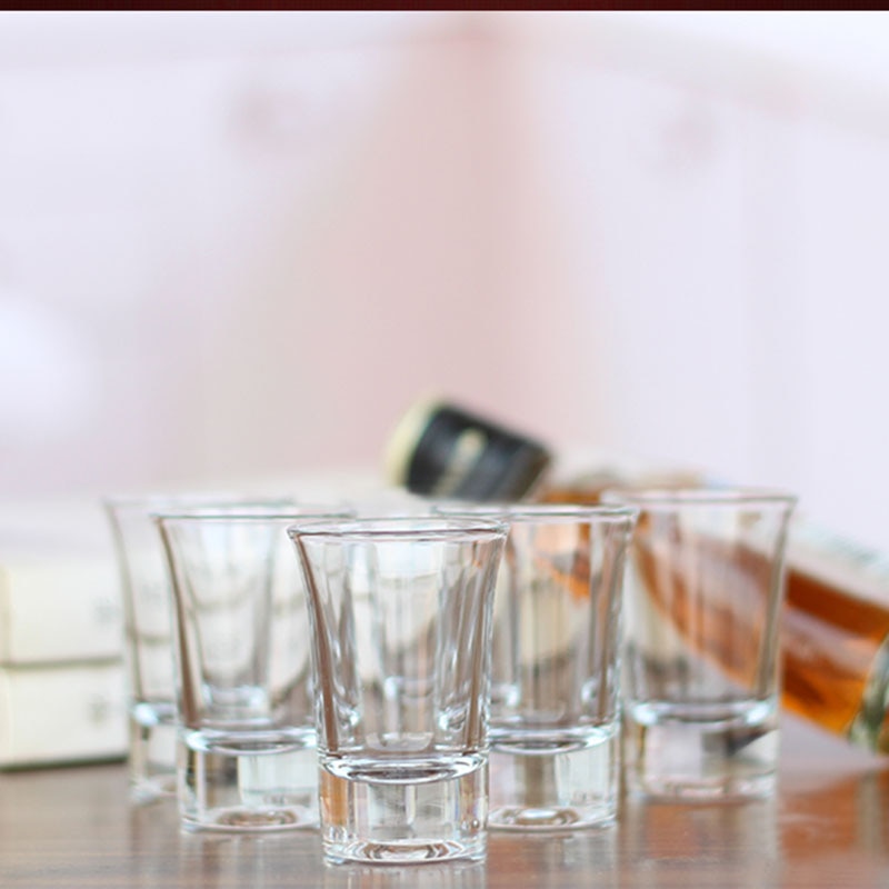 5 stk/sett 35ml vodka kort glass mini gjennomsiktige likørglass brennevin cocktail glass kopp bar drikkeutstyr tilbehør