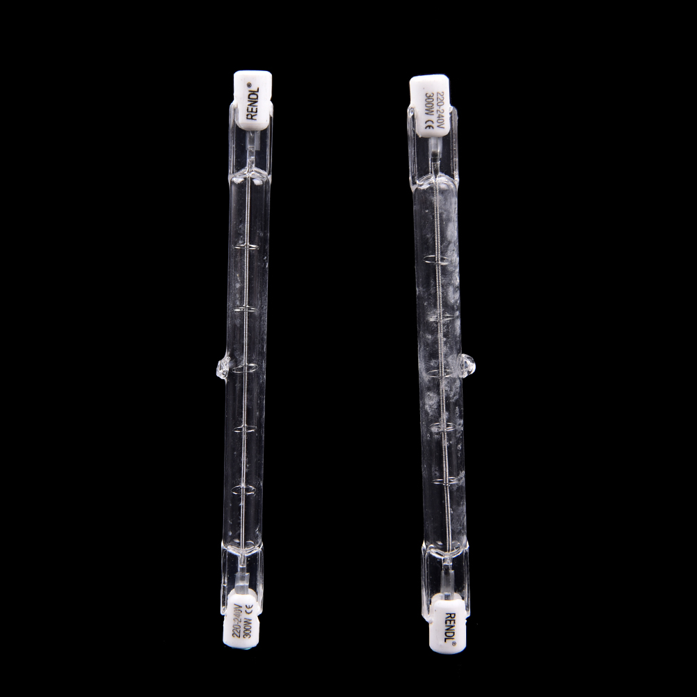 1pc 118mm r7s Halogens chein werfer Halogenlampe r7s Lampen 300w 220v-240v Halogenlampe Wolfram filament doppel endig linear