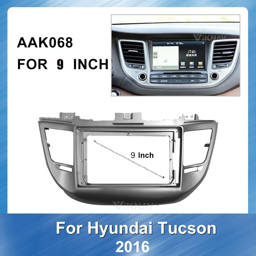 Car Radio Stereo Fitting installation for HYUNDAI Tucson Stereo Frame Fascias Panel Facial DVD CD Dash Bezel