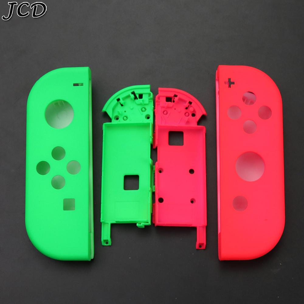 JCD reemplazo de bricolaje vivienda alegría-Con Shell Set de fundas para Switch NS NX consola y bien izquierda deslice el controlador de Shell: KJ Green Rose Red