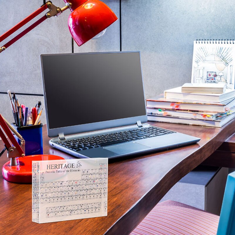 Acrylic Periodic Table Display with Elements Student Teacher Crafts Decor