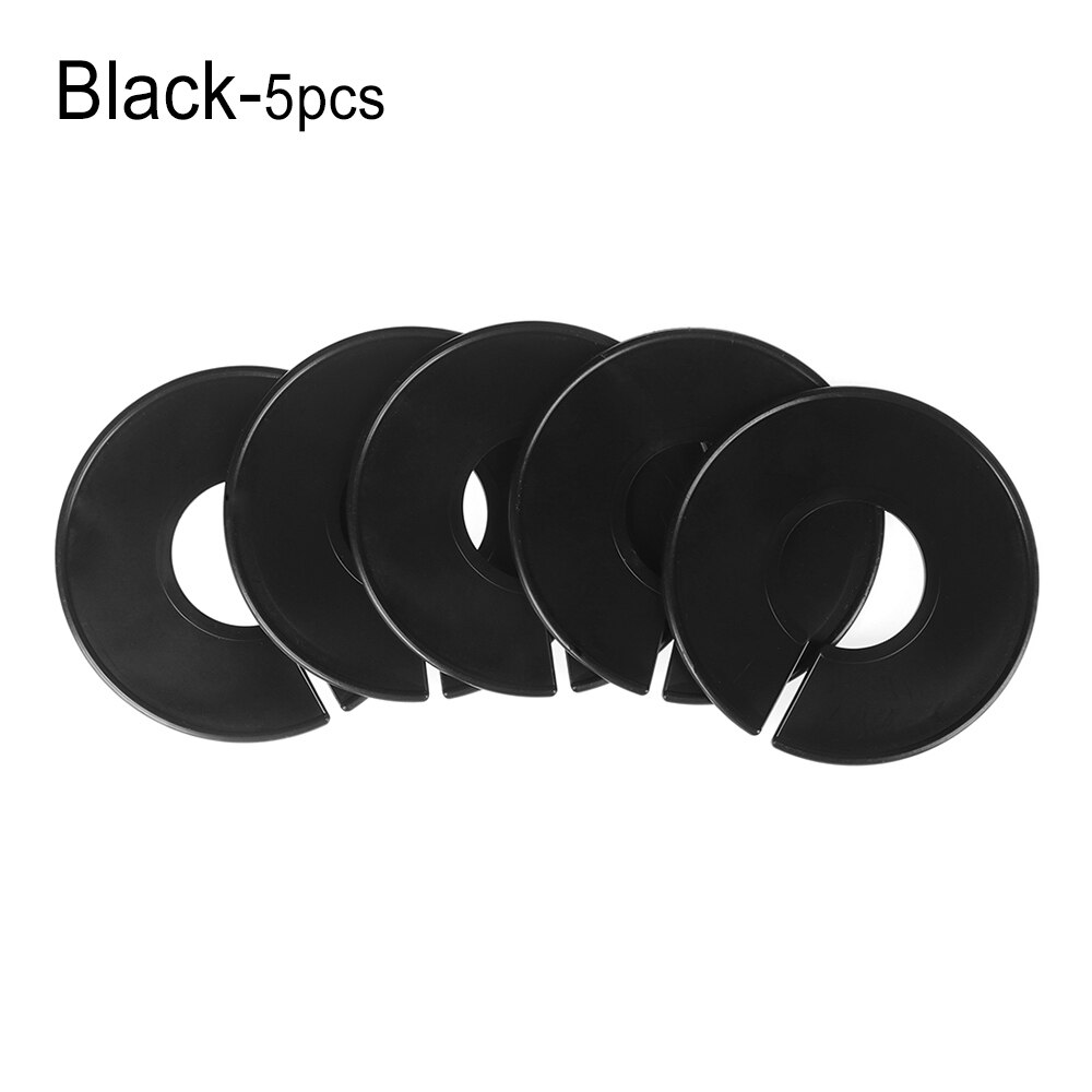 Séparateurs de taille de vêtements, cintres ronds, séparateurs de placard pour magasins de vêtements ou maison, blancs, 5/10 pièces: 5PCS black