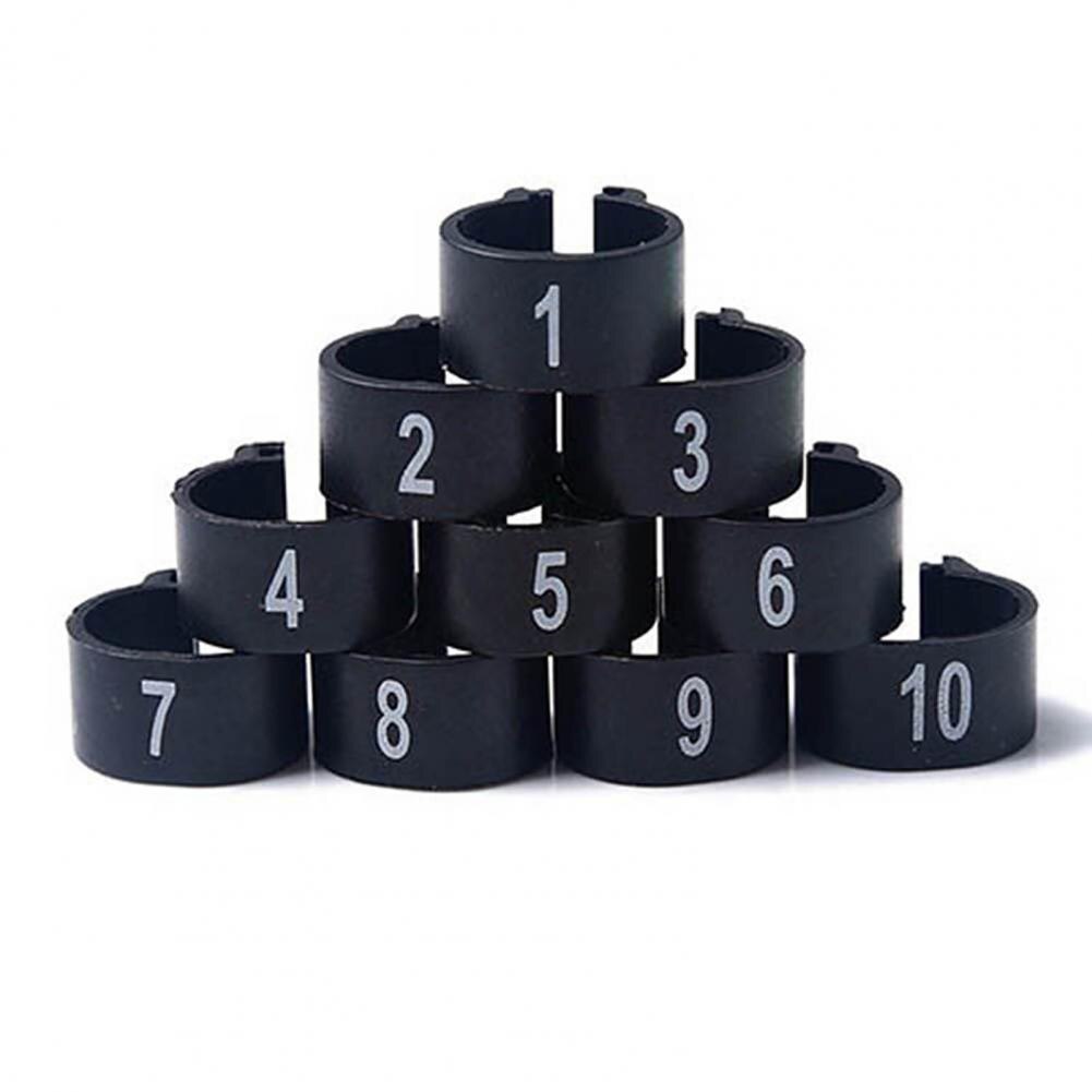 100Pcs Bird Been Band Milieuvriendelijke Eenvoudige Toepassing Plastic Gevogelte Identificatie Band Voor Pluimvee Voor Huisdier Product Vogel Accessoire