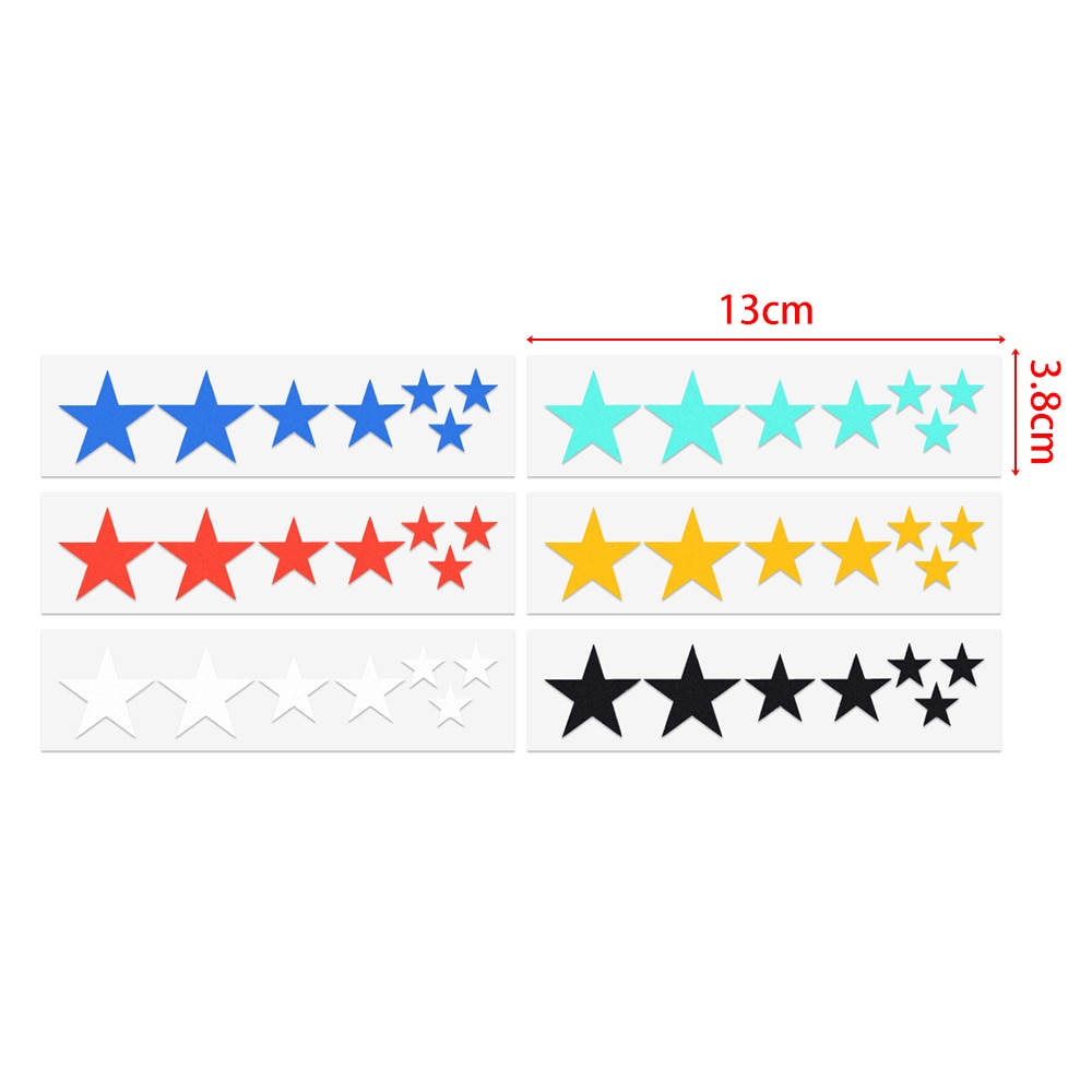 2 Sheets Mountain Bike Reflective Stickers Frame Wheel Rim Sticker Fluorescent Stars MTB Bicycle Reflector Decal Accessories