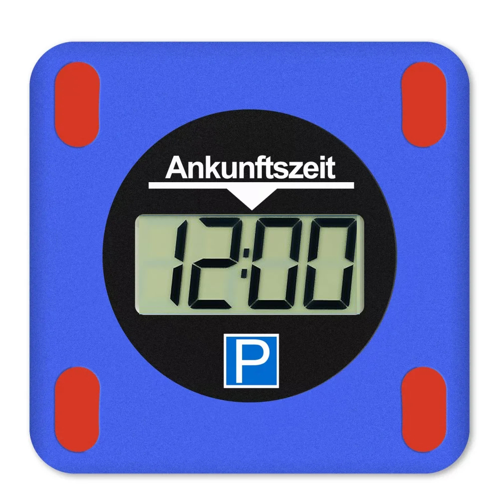 Elektronische Parkscheibe mit digitalem Display LCD Automatische Parkscheibe Elektrischer Parkscheibe: Black