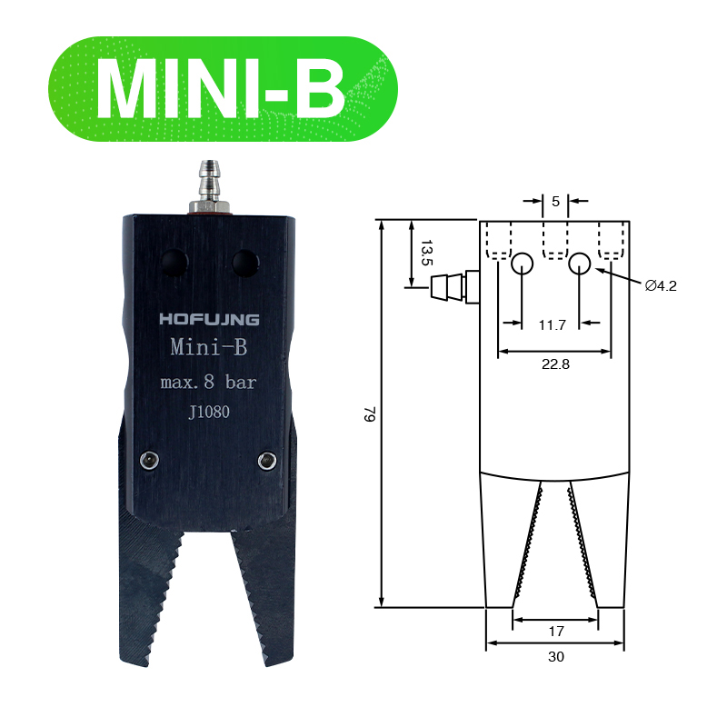 Koceru pneumatic mini gripper  j1080/1060 manipulator accessories, mechanical device, water outlet clip for industrial robots