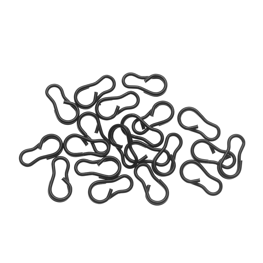 20PCS/Set Carp Fishing Snaps Connector Carp Rigs Speed Links Single Hook Snap Carp Fishing hooks rolling swivels tackle