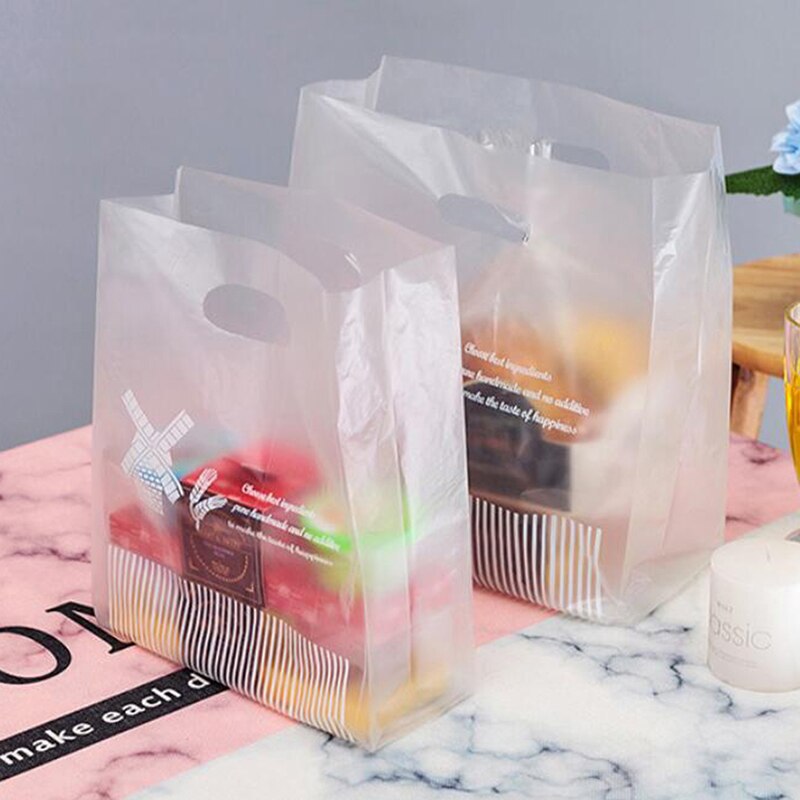 Baking Plastic Bag 50pcs/pack Plastic Packaging Bags Cake Toast Bread Bags Snowflake Egg Yolk Crispy Cookie Bag