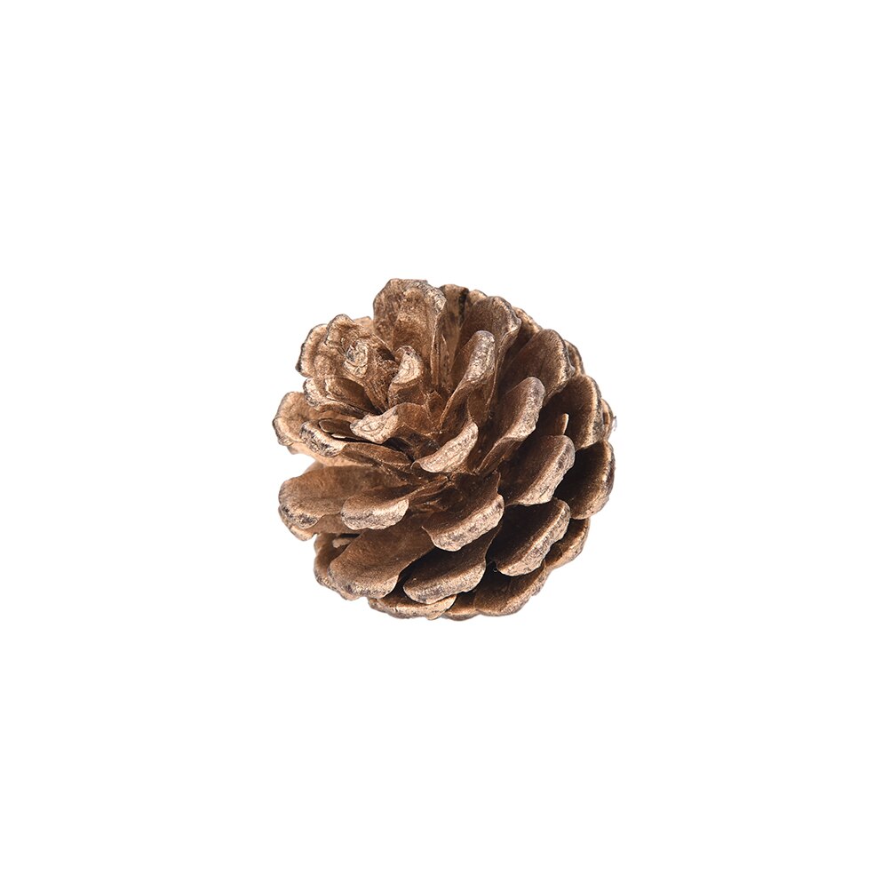 9Pcs Christmas Tree Pine Cones Pinecone Hanging Ball Year Xmas Party Ornament For Festival Supplies 2Colors
