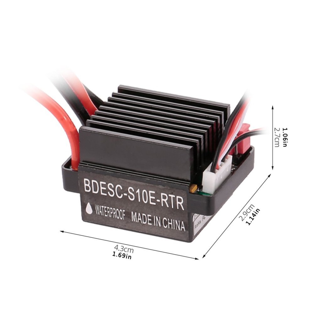 5 V/2A BEC 320A 2-3 S Waterdichte Geborsteld ESC Elektrische Snelheidsregelaar Geschikt voor 1:10 Schaal RC Auto Voor Boot