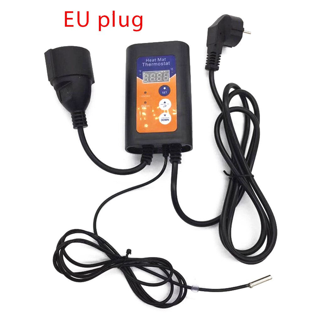 Temperatur Controller Anlage Gewächshaus Digitale Temperatur Regler Thermostat Saving Strom Smart Temperatur Control System: EU Plug