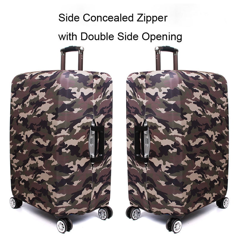 Camouflage Luggage Cover Suitable for 18-32 Inch Suitcase Protector Trolley Case Elastic Dust Cover Travel Accessorie