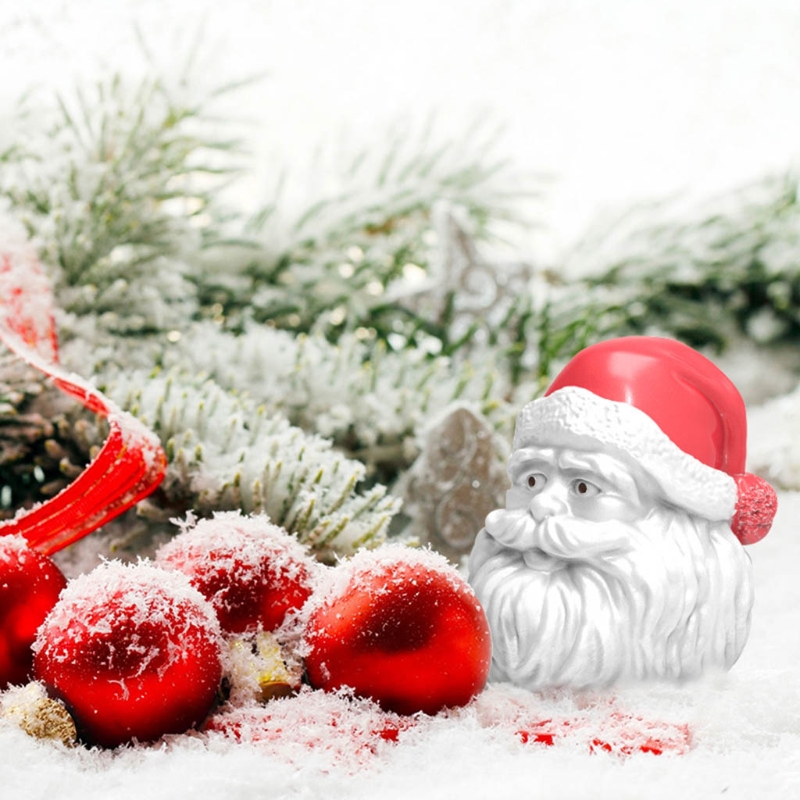 Moule en Silicone 3D arbre du père noël, pour la fabrication de bougies de noël, en résine, pour savon fait à la main, en argile, décor de gâteau au chocolat