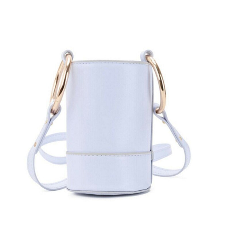 Children Baby Cylinder Single Shoulder Bag Cute Storage Bag Mini Casual Messenger: Blue