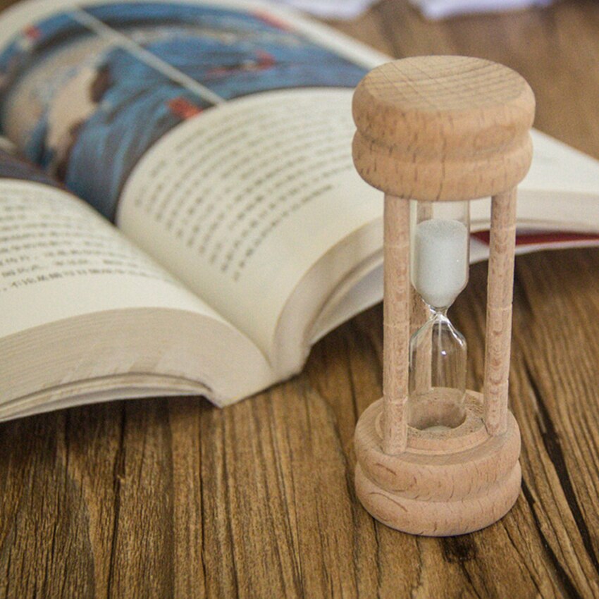 3 Minutes Wooden Hourglass Boiled Egg Cooking Tea Timer Kitchen Timing Gadgets Home Office Desktop Hourglass Decoration