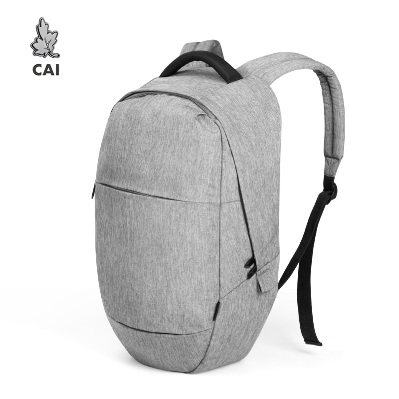 CAI Oval 14 inch Laptop Backpack Men/Women Back Bags Minimalism School Shoulder Shopping Bag Travel Preppy Style