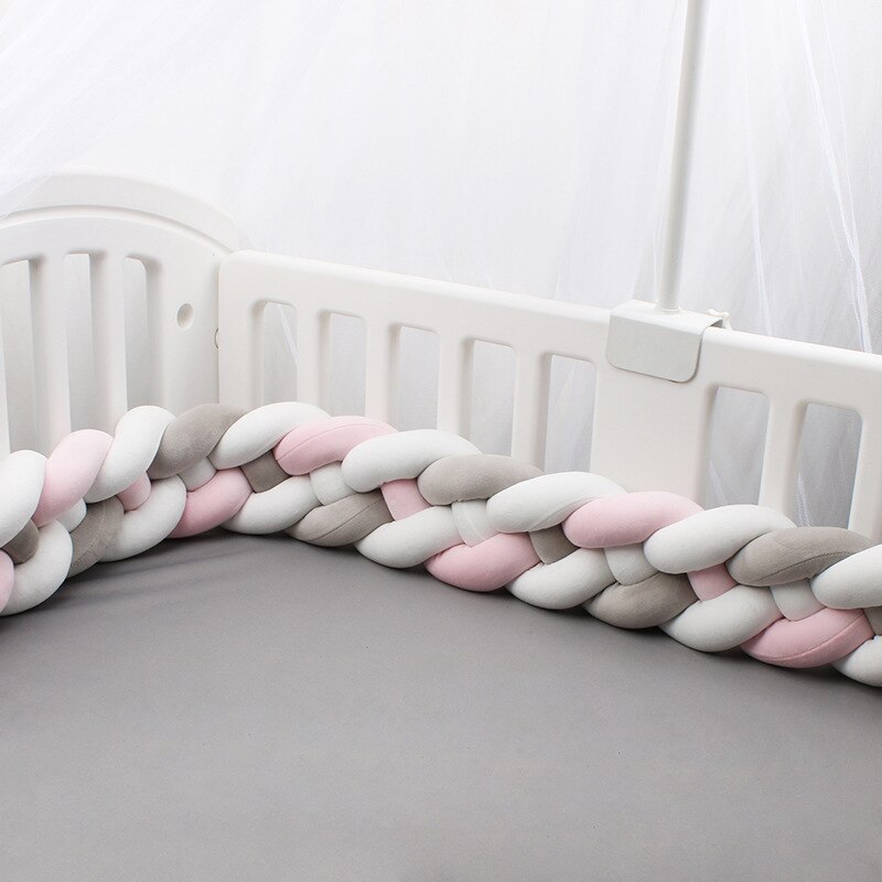 220CM nordisch Babybett flechten Stoßstange Art Zimmer Baby Bett umgeben Seite Beschützer freundlicher Schlafzimmer Dekoration Tour De zündete bebe Tresse: 13-220CM