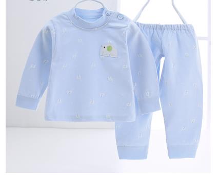 Baby forårs bomuldsundertøj: Blå / 6m