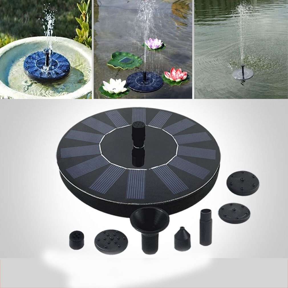 Mini Solar fontein Fountain Garden Pool Pond Solar Panel Floating Fountain Decoration Water Fountain Solar Panel