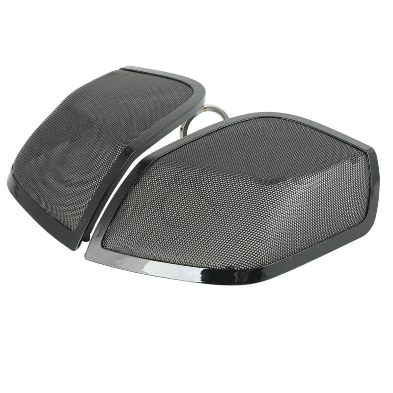 Motorcycle 5&quot;x7&quot; Saddlebag Lid Speaker Grill For Harley Touring Electra Glide Road King Street Glide