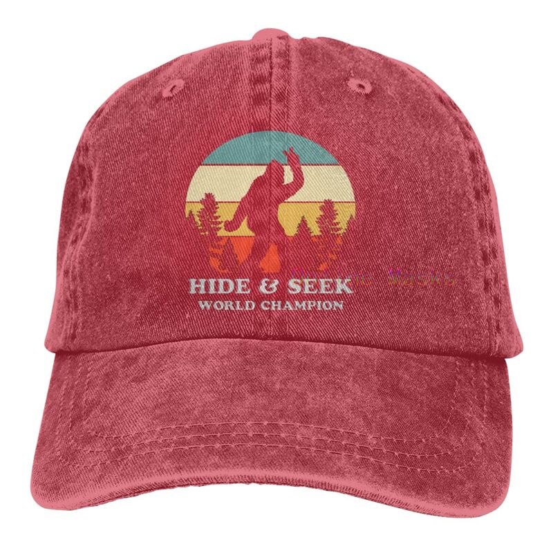 Bigfoot is Real and He Tried to Eat My Ass Baseball Cap Unisex Vintage Trucker Hat Adjustable Cowboy Hats for Mens Womens: Fluorescent Green