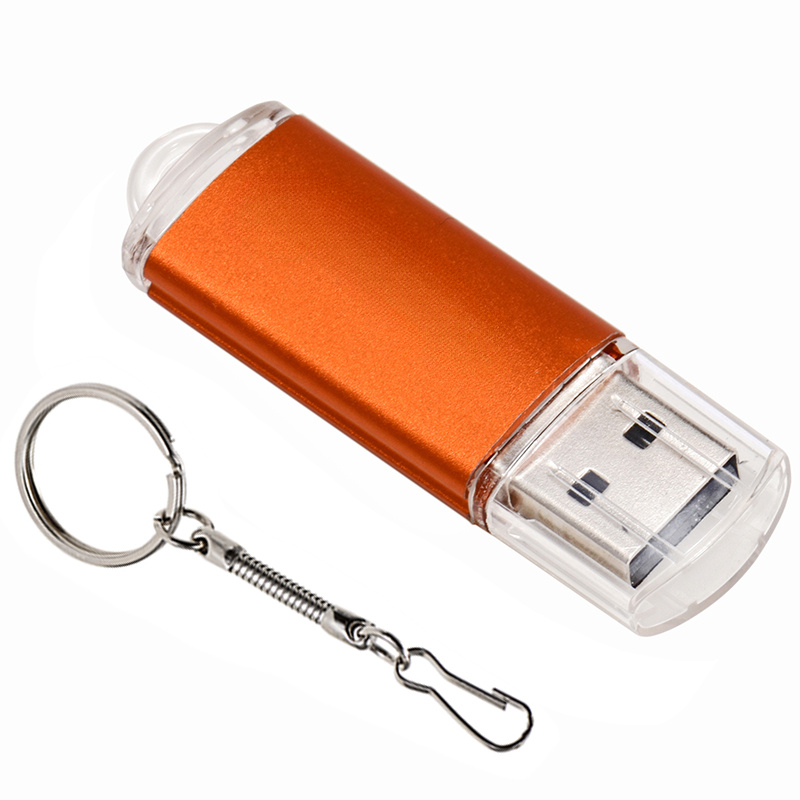 USB 2.0-Blitz-Laufwerk 128 GB Hochgeschwindigkeits-Stock 64 GB 32 GB Schlüsselanhänger Erinnerung Stock 16 GB Lila Mini-USB-Stock 8 GB für Laptop U Disk: Orange / 8 GB