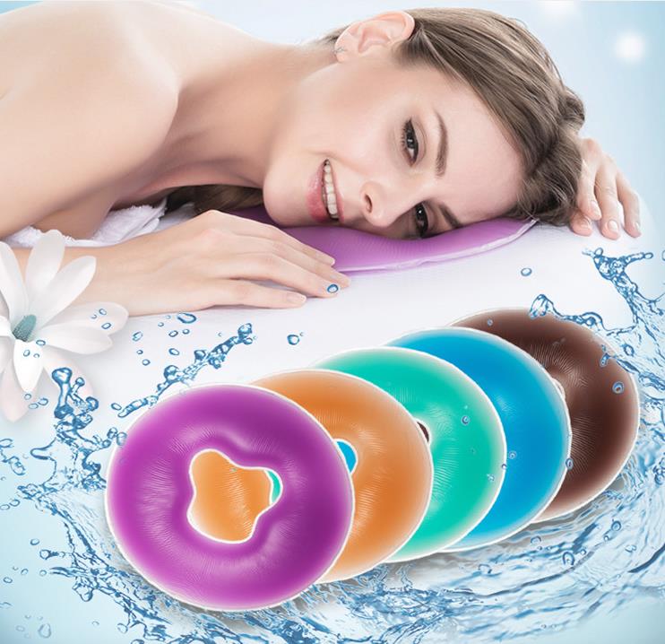 1Pcs 700G Soft Silicon Spa U-vorm Massage Kussen Spa Gel Pad Gezicht Relax Body Massage Cradle Kussen gezondheidszorg