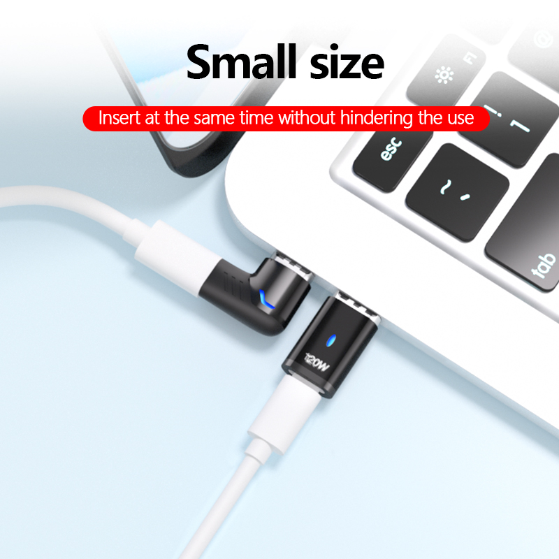 USB C Magnetic Adapter 120W Fast Charging 480Mbs Magnet Converter for iPad MacBook Pro Surface 7 HUAWEI MI OPPO Switch Connector